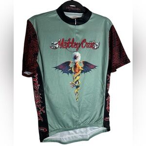 Vintage 2007 Mötley Crüe Primal Wear men's cycling jersey size Large Motley Crue